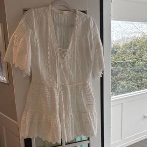 LoveShackFancy White Lace Blouse